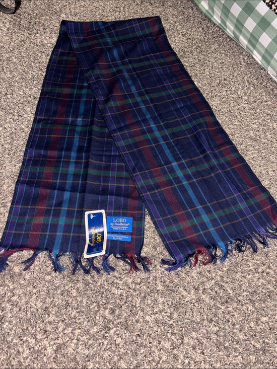 Pendleton Accessories - Lobo by Pendleton scarf plaid NWT Made in USA cotton/wool checkered schoolgirl